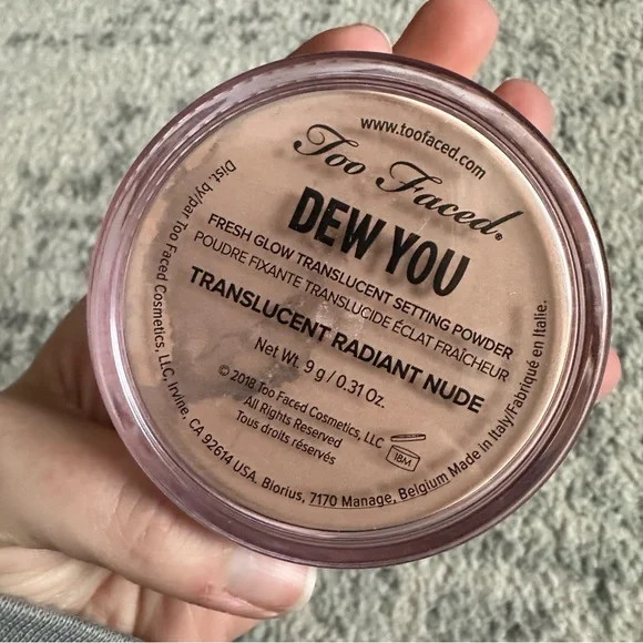 Too Faced Dew You translucent radiant setting power NEW - Picture 4 of 6